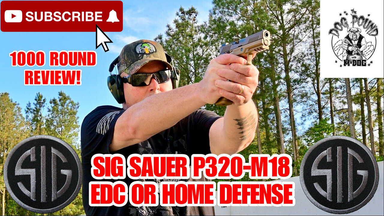 SIG SAUER P320-M18 9MM 1000 ROUND REVIEW!