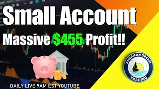 Small Account Massive $455 Profit Stock Market