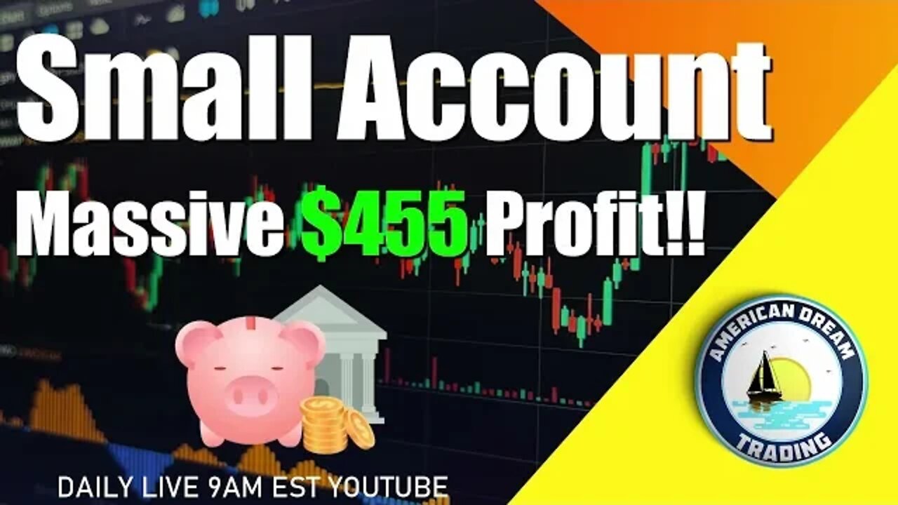 Small Account Massive $455 Profit Stock Market