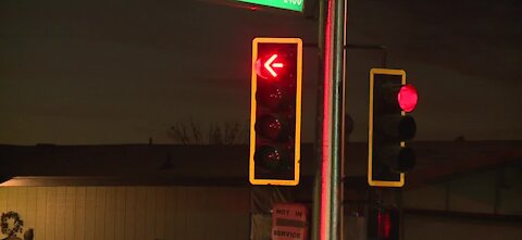 New traffic signal activated after motor accident