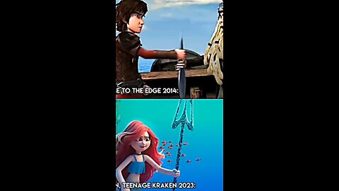 Oh DreamWorks why are they so similar?🤔#kraken #httyd #dreamworks