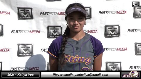 2024 Kaliya Yco - Athletic Shortstop Softball Skills Recruiting Video San Jose Sting 18 Gold - Gron