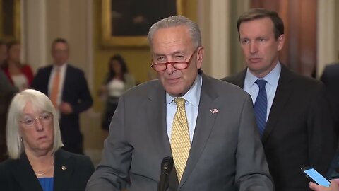 Democrat Senator Chuck Schumer "Not Gonna Speculate" On Separating Ukraine, Disaster Relief Funding