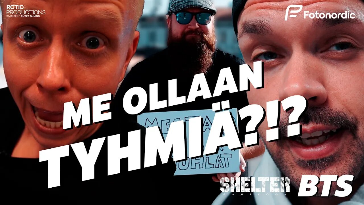 Me ollaan tyhmiä?!? | BTS: RCTIC x Shelter Gameroom Turku