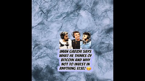 Iman Gadzhi says what he thinks of Bitcoin and why not to invest in anything else! 🤭 #shorts