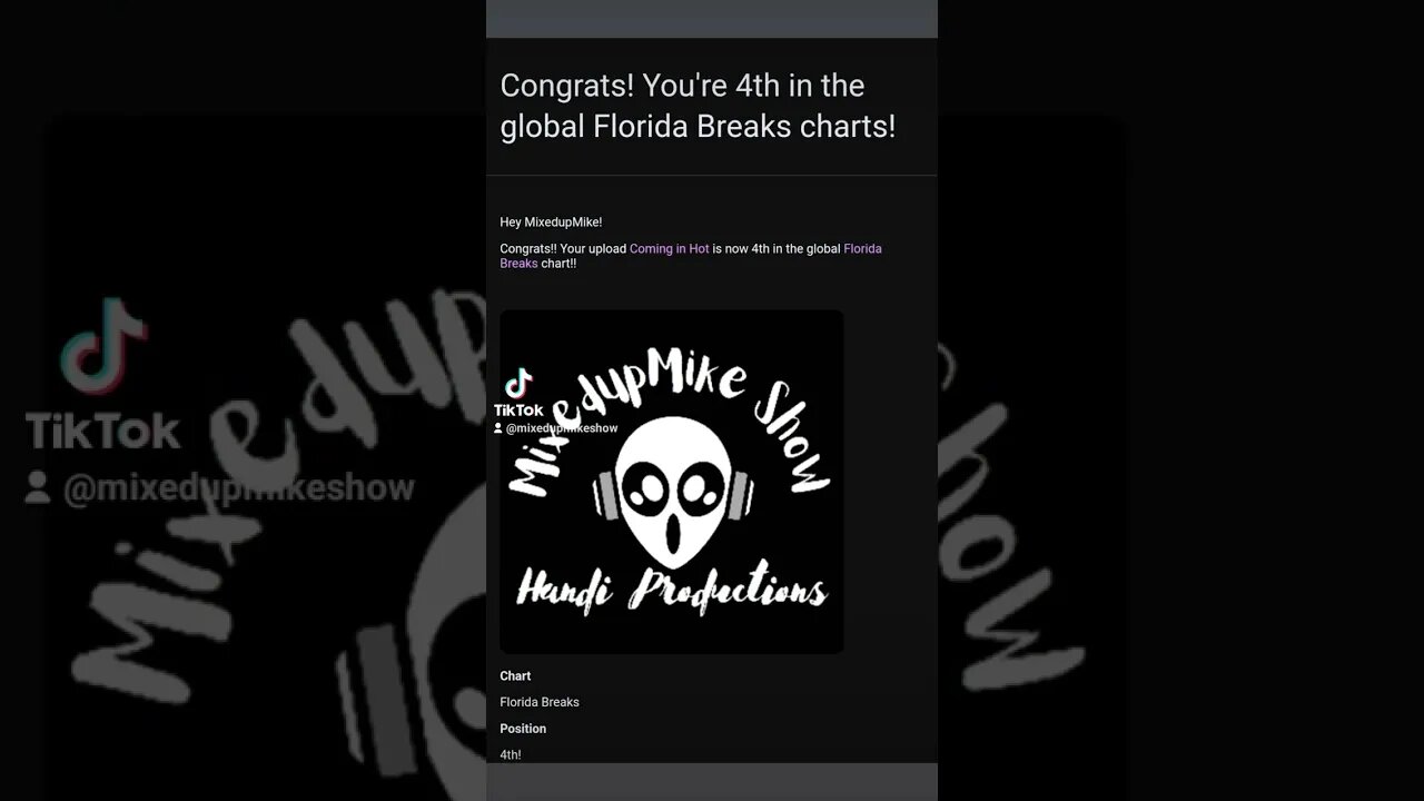 #Breaks went number 4 in the global charts on MixCloud LFG