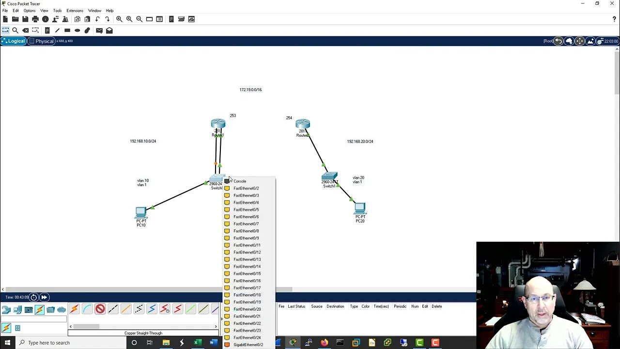 Let's discover the packet traffic on a point to point link using a monitor session.