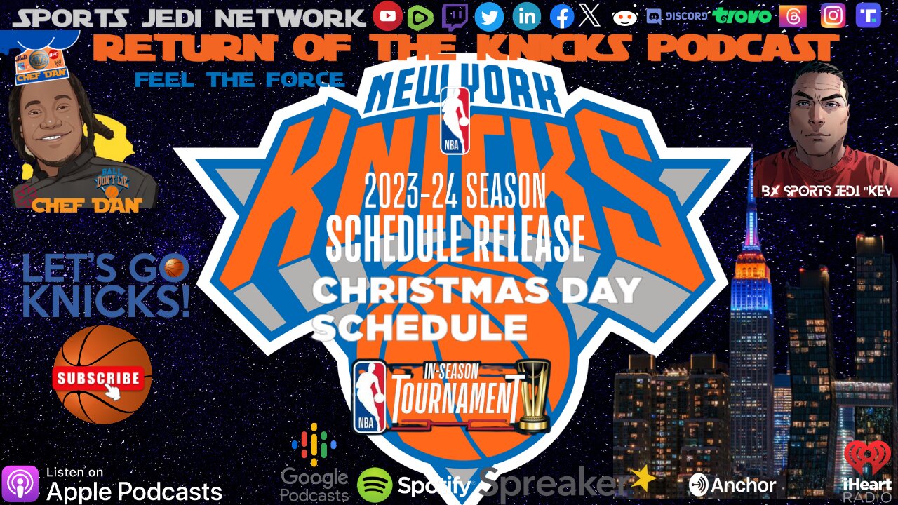 🏀Knicks 2023 schedule release & in-season tournament dates |RETURN OF THE KNICKS PODCAST