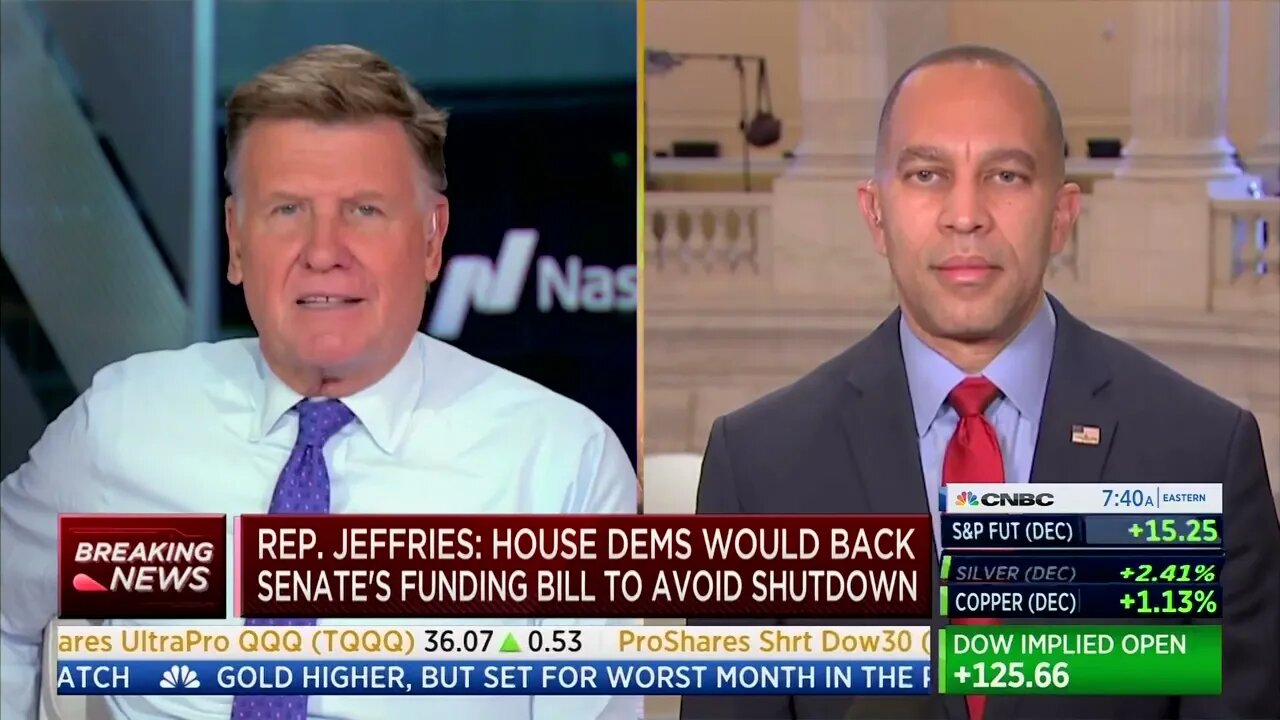 CNBC's Joe Kernen Calls Out Election Denier Hakeem Jeffries Over "Extreme MAGA Republican" Label