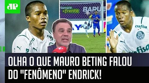 "Eu NUNCA VI isso antes! Pra mim, o ENDRICK é..." OLHA o que Mauro Beting falou da JOIA do Palmeiras