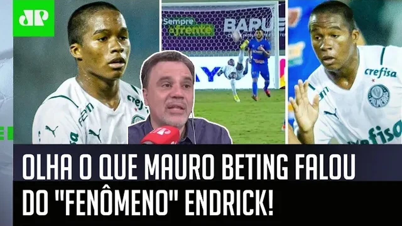 "Eu NUNCA VI isso antes! Pra mim, o ENDRICK é..." OLHA o que Mauro Beting falou da JOIA do Palmeiras