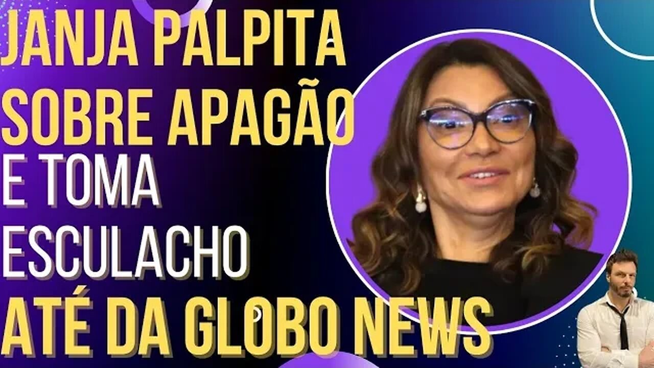 Janja palpita sobre apagão e toma esculacho até da Globo News!