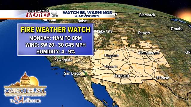 FORECAST: Dry, windy conditions continue