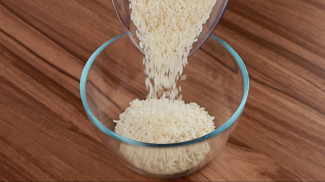 Add one cup of raw rice to a bowl and see the result!