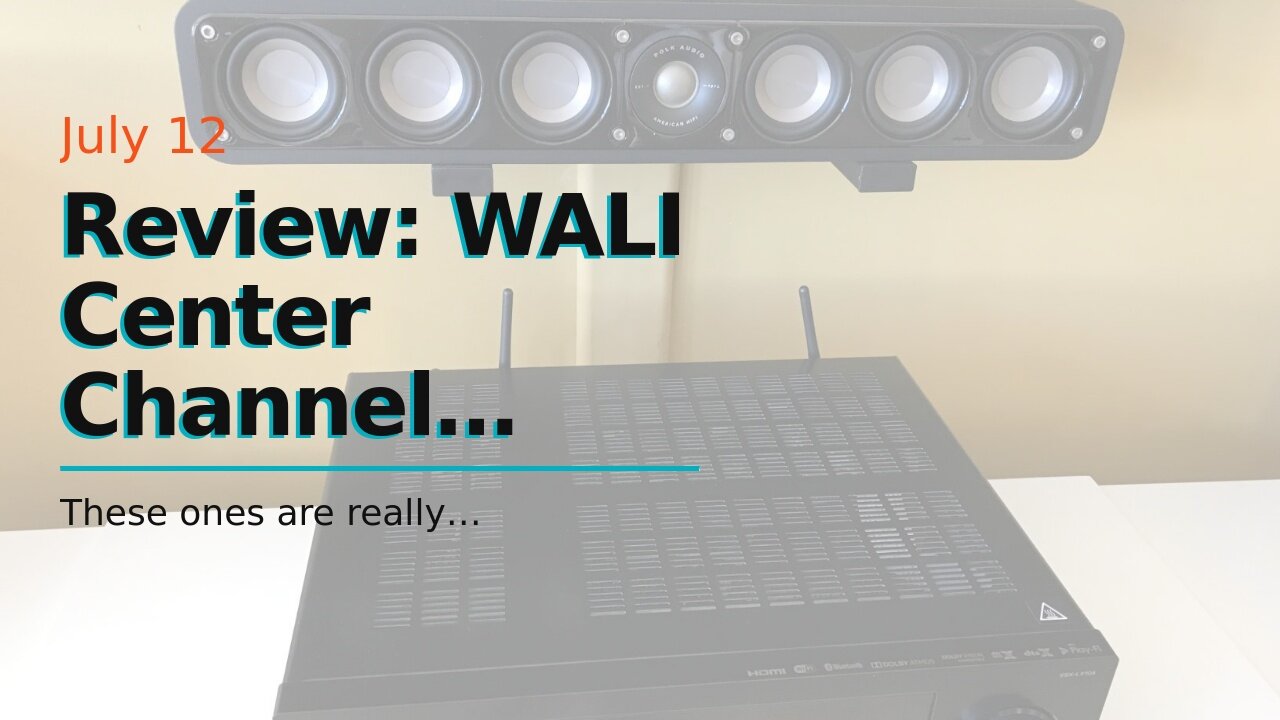 Review: WALI Center Channel Speaker Wall Mount Dual Bracket Holder Stands, Hold up to 30 lbs, A...