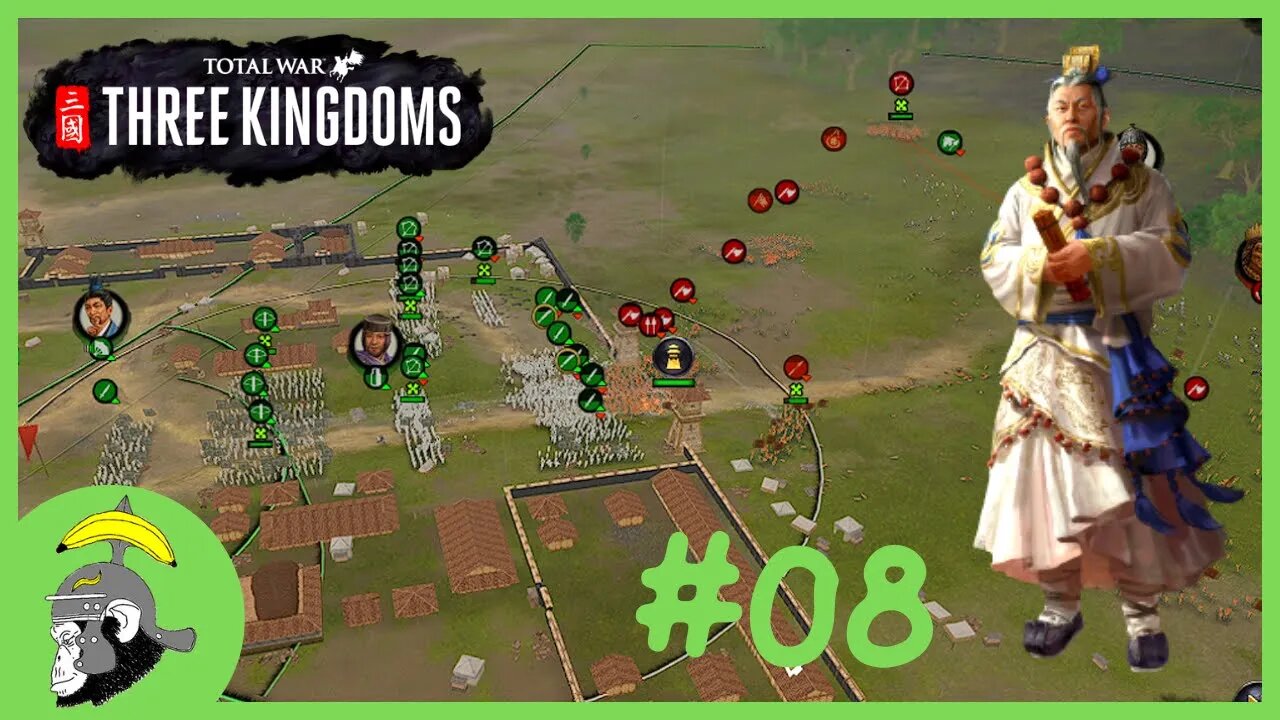 PAZ com os BARBAROS !! : Total War Three Kingdoms Shi Xie | Gameplay PT-BR Parte 08