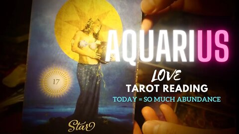 Aquarius LOVE Tarot Reading, Today = SO MUCH ABUNDANCE TOGETHER & Major Collaborations...Wow...