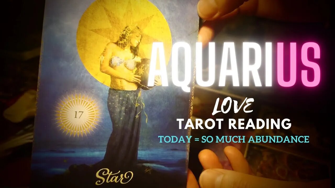 Aquarius LOVE Tarot Reading, Today = SO MUCH ABUNDANCE TOGETHER & Major Collaborations...Wow...