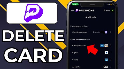 HOW TO DELETE CARD OFF PRIZEPICKS