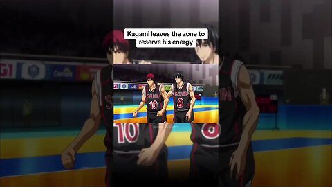 Kagami leaves the zone to reserve his energy 😤 #anime #kurokonobasket #fyp