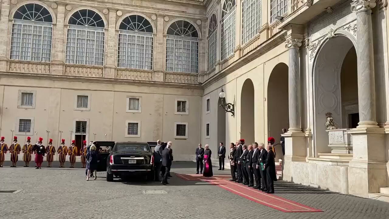 Biden arrives at the Vatican for audience with Pope Francis