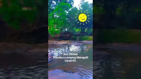 RIO CARAÁ NA PRAINHA E CAMPING MEREGALLI no Caraá RS | #camping #riograndedosul #turismorural