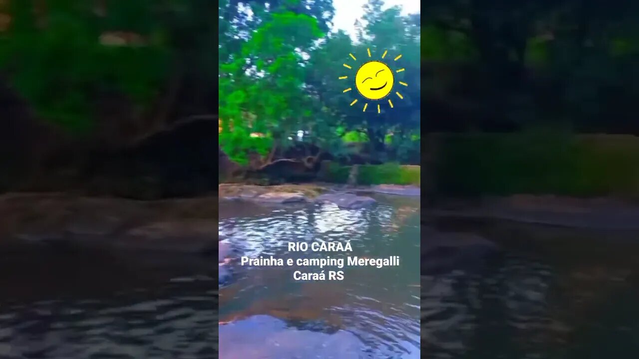 RIO CARAÁ NA PRAINHA E CAMPING MEREGALLI no Caraá RS | #camping #riograndedosul #turismorural