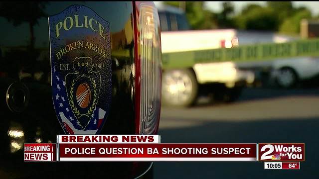 Police question shooting suspect