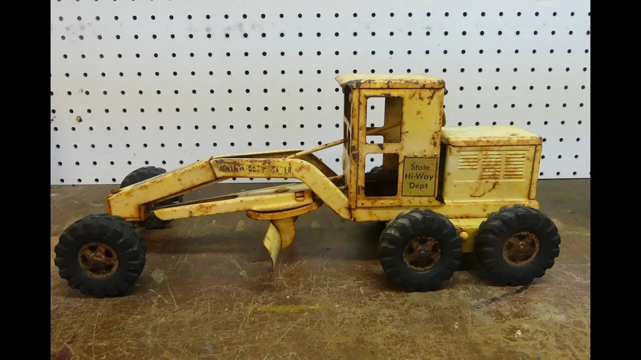 Rusty 1950's Tonka Road Grader Restoration