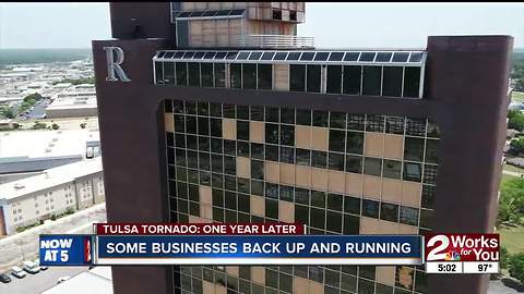 Update on buildings hit by tornado a year later