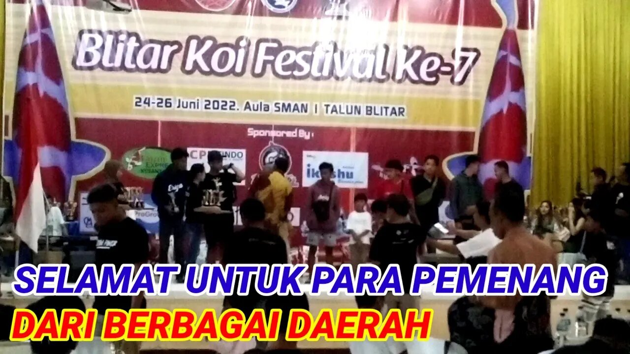 BLITAR KOI FESTIVAL KE-7 DI AULA SMAN 1 TALUN