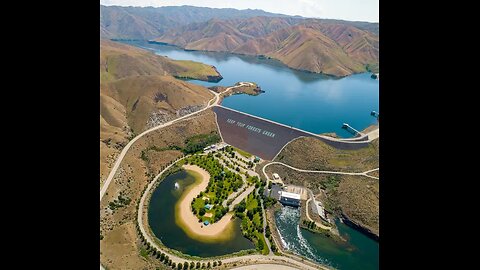 Lucky Peak Dam in Idaho