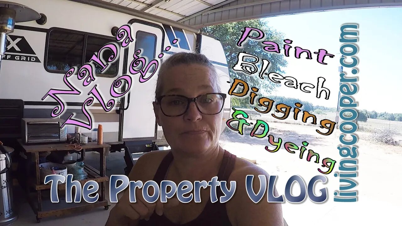 Living Cooper - Property VLOG - Paint Bleach Digging & Dyeing