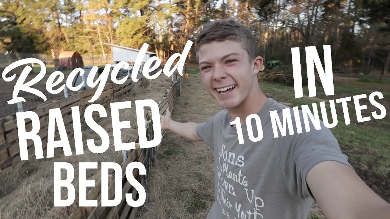 Recycled Raised Beds In 10 Minutes/ Mom Work /Well Shoot!/ Day In a Life/ Family Of 8!