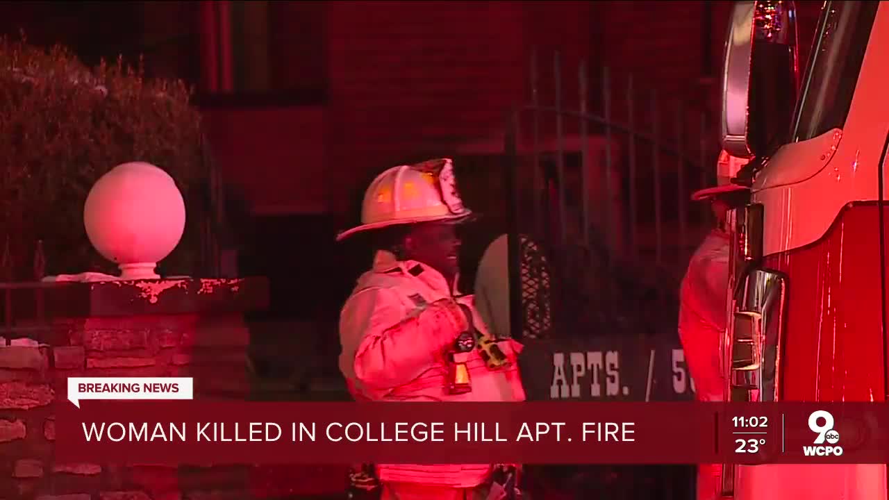 Woman found dead in College Hill apartment fire