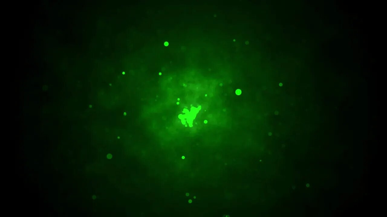 Green Cosmic Misty Background Backdrop Motion Graphics 4K UHD Copyright Free