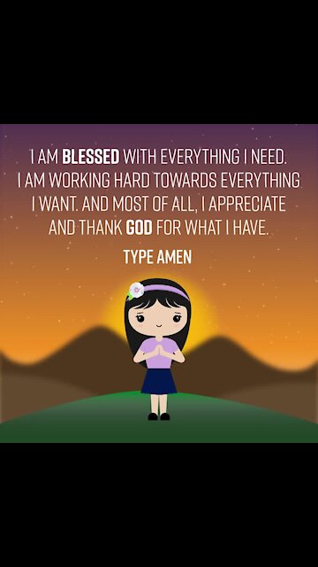I am blessed with everything I need [GMG Originals]