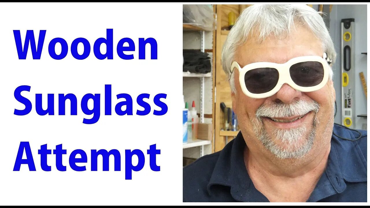 Wooden Sunglasses - Colin's Holly Wood Prototype