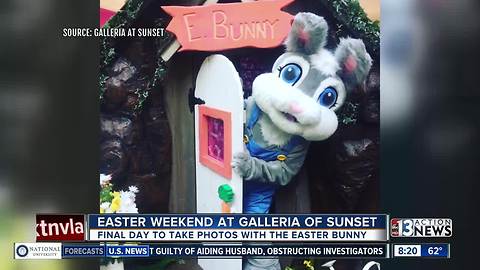 Last minute photos with the Easter Bunny at Galleria of Sunset