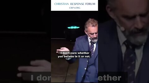 Do You Really Believe in God? How Do You Live - Jordan Peterson #christianresponseforum #shorts