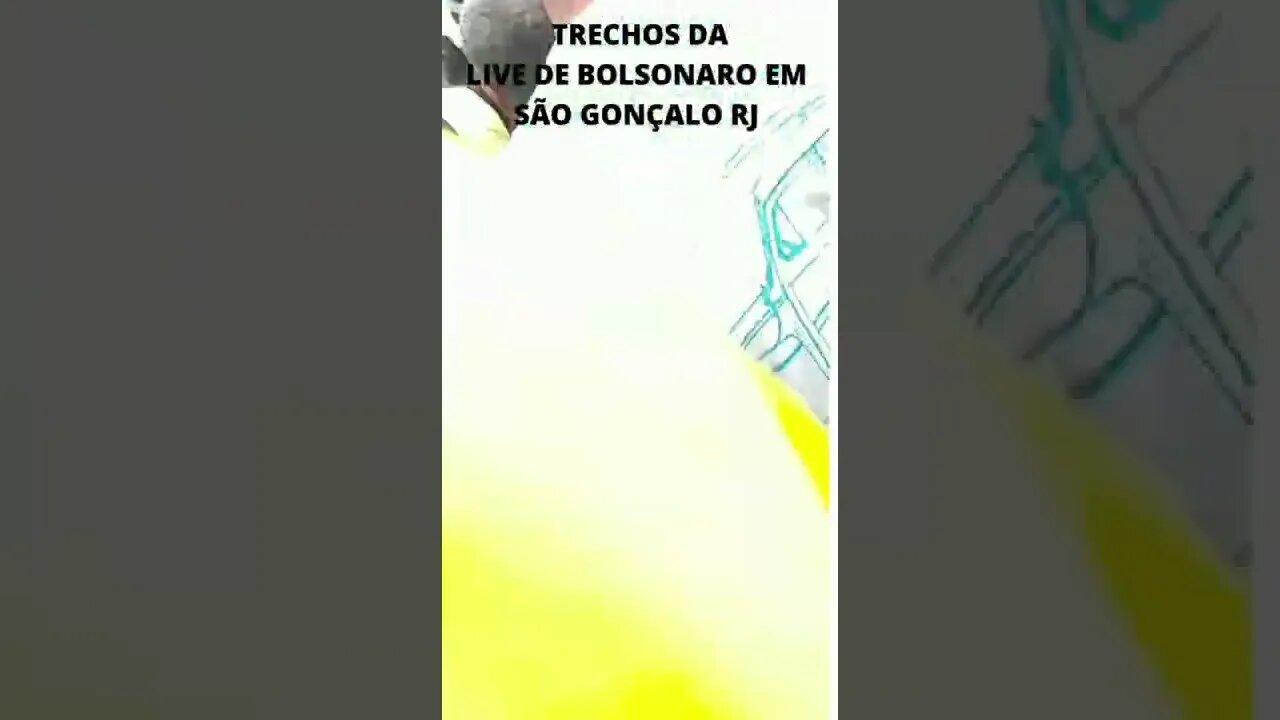 TRECHOS DA LIVE BOLSONARO EM SÃO GINCALO-RJ. #Shorts