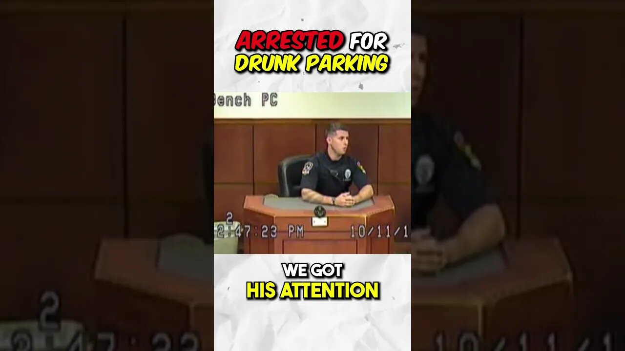 Police MAKES ARREST for DRUNK PARKING!