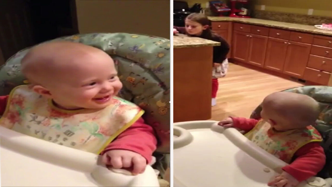 BABY LAUGHING best at making baby girl laugh