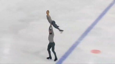 *Scary Fall - Please Beware* - Ashley CAIN / Timothy LEDUC, GOLDEN SPIN ZAGREB PAIRS FS Dec.-9