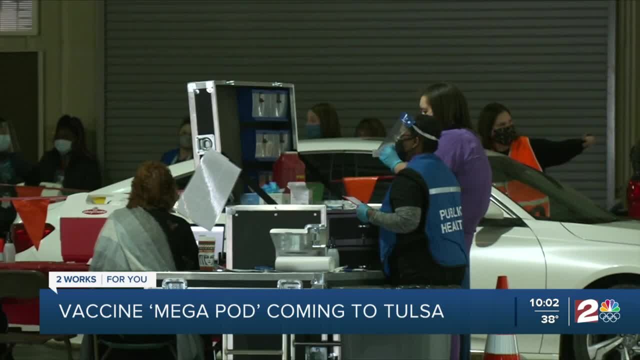 COVID-19 vaccine 'megapod' coming to Tulsa