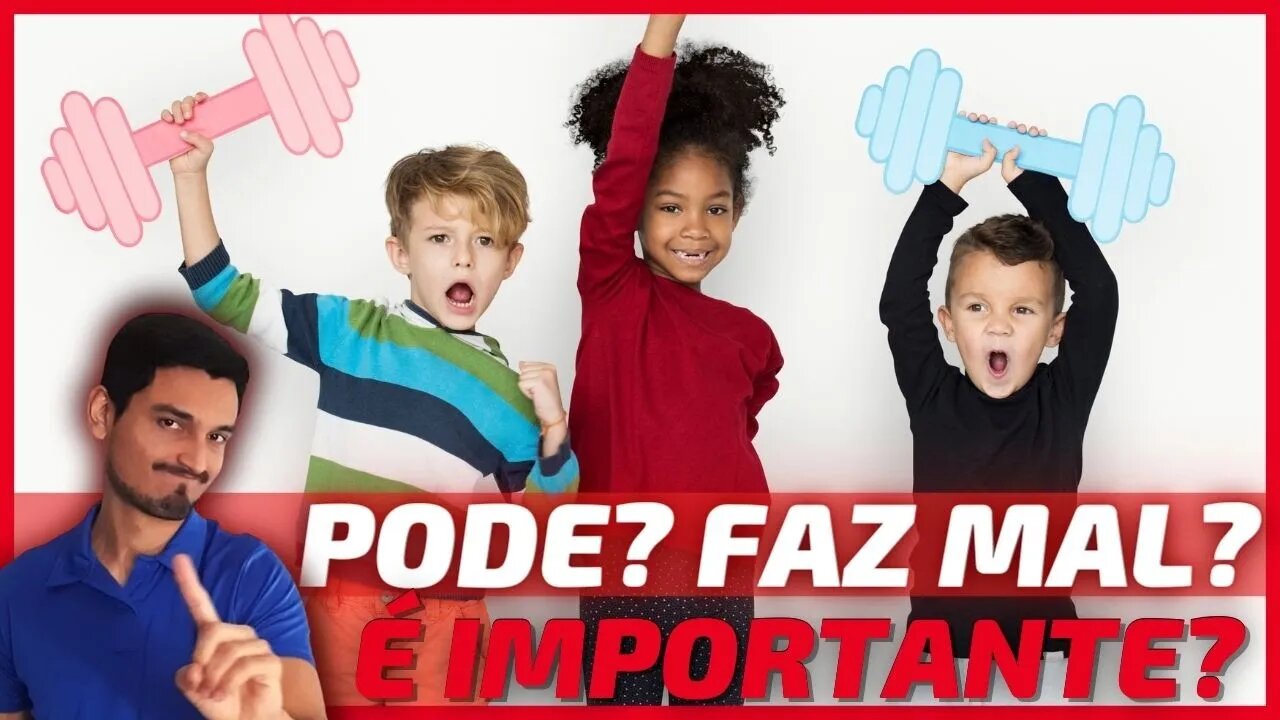 CRIANÇA Não Pode Fazer EXERCÍCIO Físico?🚫Academia Faz MAL para Criança? ⛔Qual Atividade Pode Fazer?✅