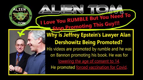 Why is Jeffrey Epstein's Lawyer Alan Dershowitz Being Promoted?