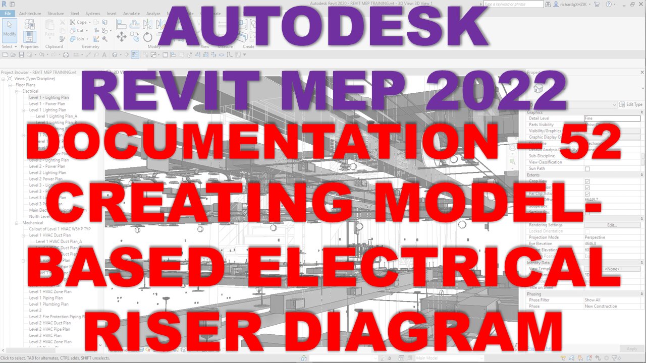 Autodesk Revit MEP 2022 - DOCUMENTATION - CREATING MODEL-BASED ELECTRICAL RISER DIAGRAM