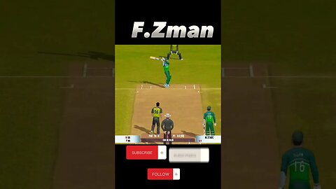 F.Zman vs M.Starc 😱 #cricket #realcricket #cricketgame #games #ipl #ytshort #ytshorts #shorts #short