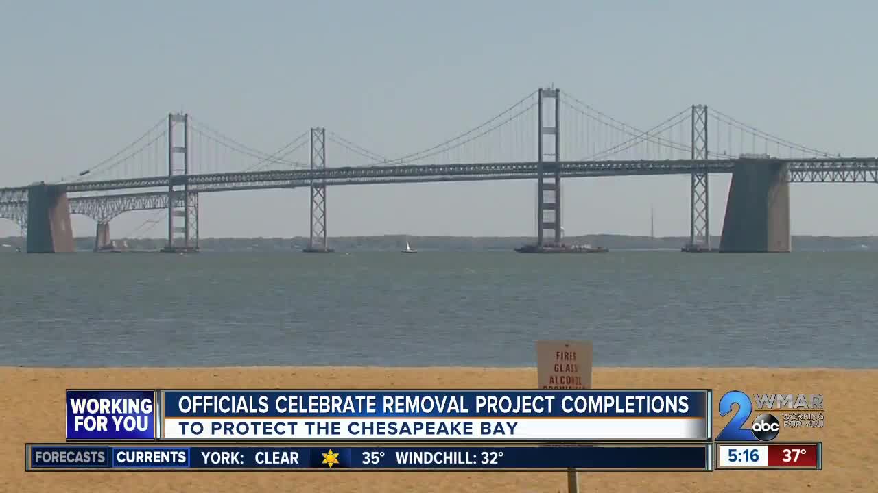 Officials celebrate removal project completions to protect Chesapeake Bay